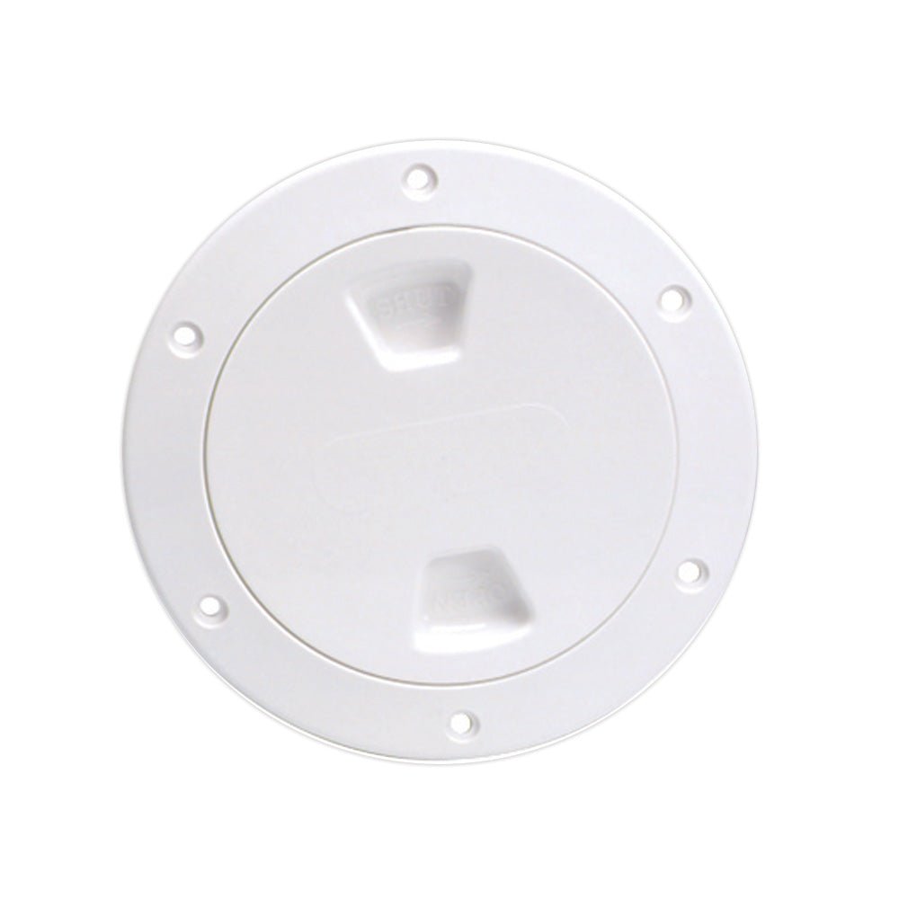 Beckson 4" Smooth Center Screw-Out Deck Plate - White - DP40-W - CW46418 - Avanquil