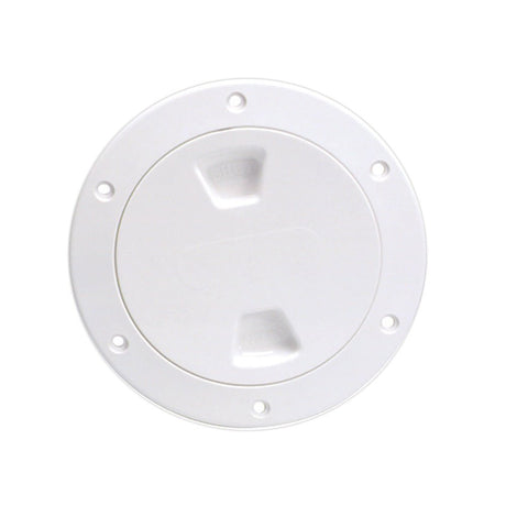 Beckson 4" Smooth Center Screw-Out Deck Plate - White - DP40-W - CW46418 - Avanquil