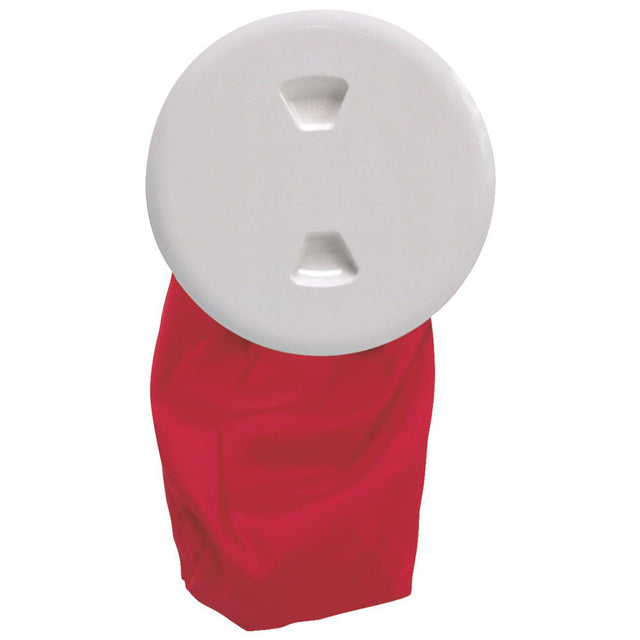 Beckson 5" Stow-Away Deck Plate - White w/12" Bag - DP50BW - CW46447 - Avanquil