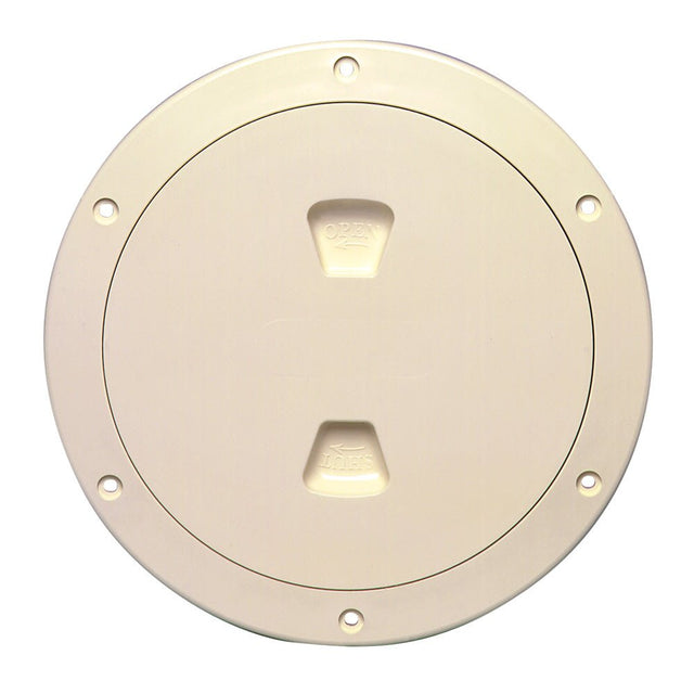 Beckson 6" Smooth Center Screw-Out Deck Plate - Beige - DP60-N - CW46424 - Avanquil