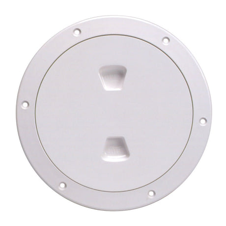 Beckson 6" Smooth Center Screw-Out Deck Plate - White - DP60-W - CW46425 - Avanquil