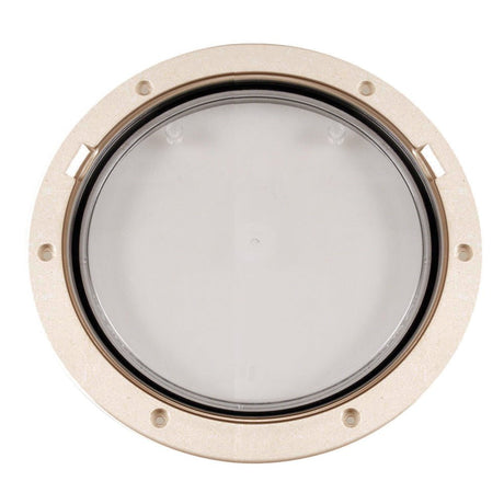 Beckson 8" Clear Center Pry-Out Deck Plate - Beige - DP81-N-C - CW46455 - Avanquil