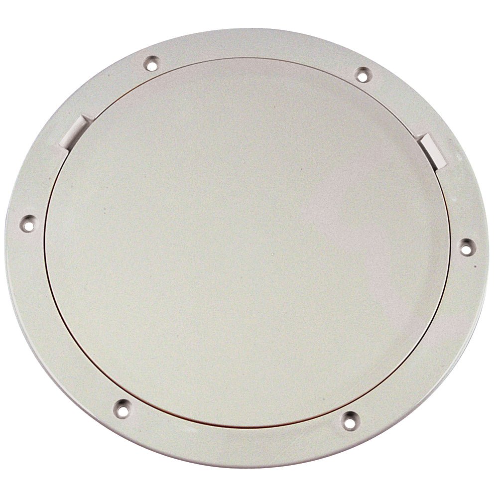 Beckson 8" Smooth Center Pry-Out Deck Plate - White - DP81-W - CW46453 - Avanquil