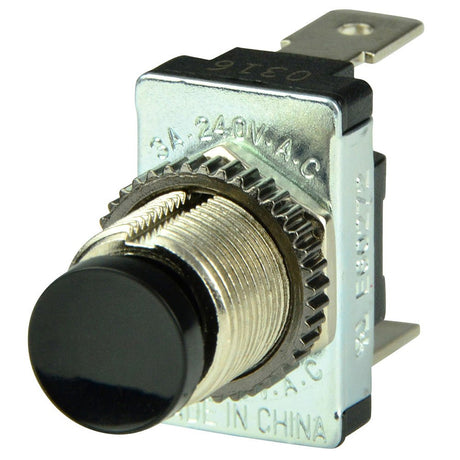 BEP Black SPST Momentary Contact Switch - OFF/(ON) - 1001402 - CW67427 - Avanquil