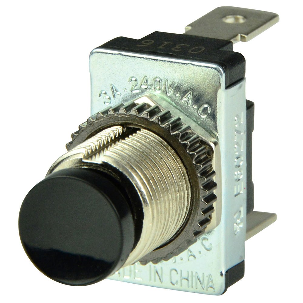BEP Black SPST Momentary Contact Switch - OFF/(ON) - 1001402 - CW67427 - Avanquil