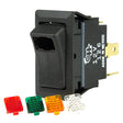 BEP SPST Rocker Switch - 1-LED w/4-Colored Covers - 12V/24V - ON/OFF - 1001716 - CW67690 - Avanquil
