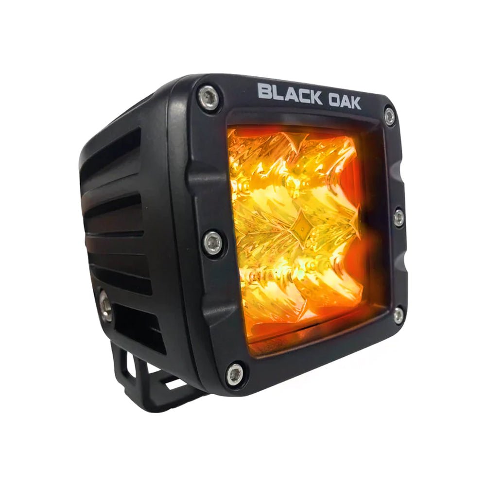 Black Oak Pro Series 2" Amber Flood Pod - Black - 2A-POD30S - CW95932 - Avanquil