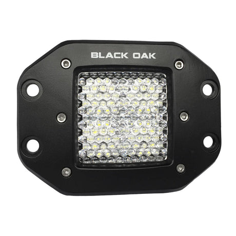 Black Oak Pro Series 2" Flush Mounted Diffused Light - Black - 2D-FPOD10CR - CW95880 - Avanquil
