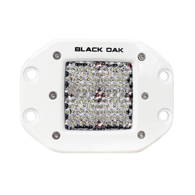 Black Oak Pro Series 2" Flush Mounted Diffused Light - White - 2DM-FPOD10CR - CW95881 - Avanquil