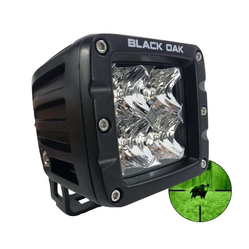 Black Oak Pro Series Infrared 2" 850nm Flood Pod Light - Black - 2IR-POD850 - CW95851 - Avanquil