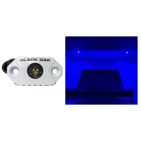 Black Oak Rock Accent Light - Blue - White Housing - MAL-B - CW95892 - Avanquil