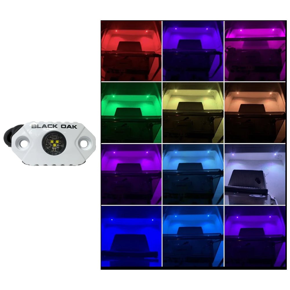 Black Oak Rock Accent Light - RGB - White Housing - MAL-RGB - CW95842 - Avanquil