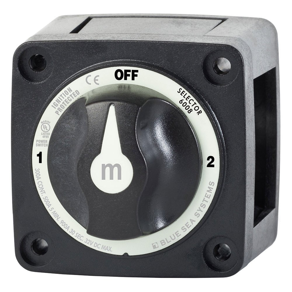 Blue Sea 6008200 m-Series Selector 3 Position Battery Switch - Black - CW75117 - Avanquil
