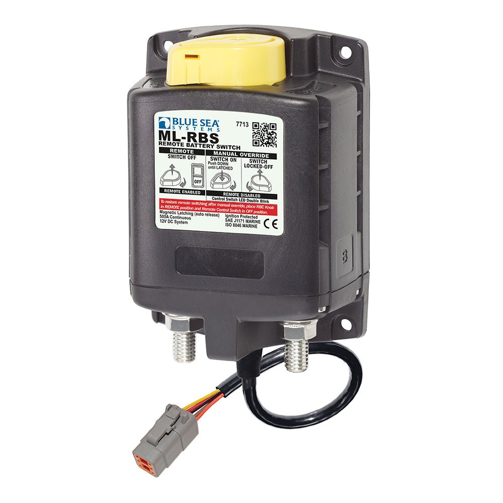 Blue Sea 7713100 ML-RBS Remote Battery Switch w/Manual Control Auto Release & Deutsch Connector - 12V - CW81421 - Avanquil