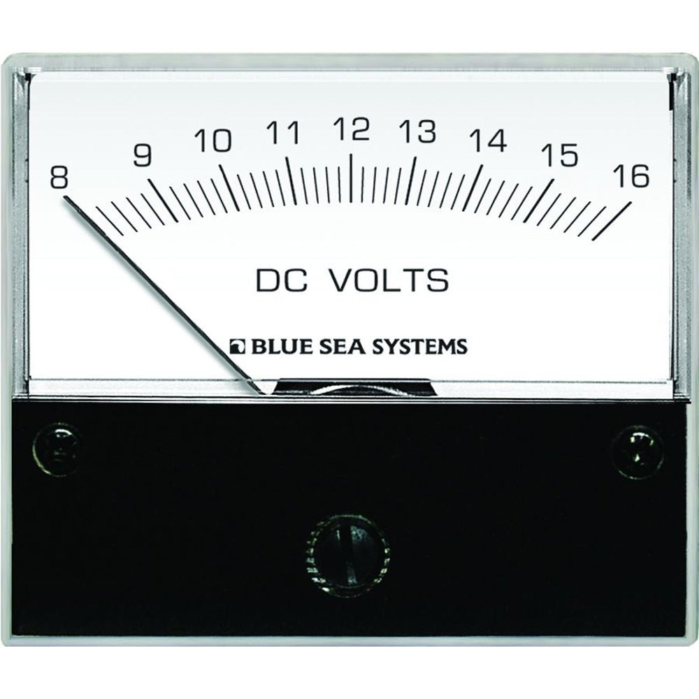 Blue Sea 8003 DC Analog Voltmeter - 2-3/4" Face, 8-16 Volts DC - CW20681 - Avanquil