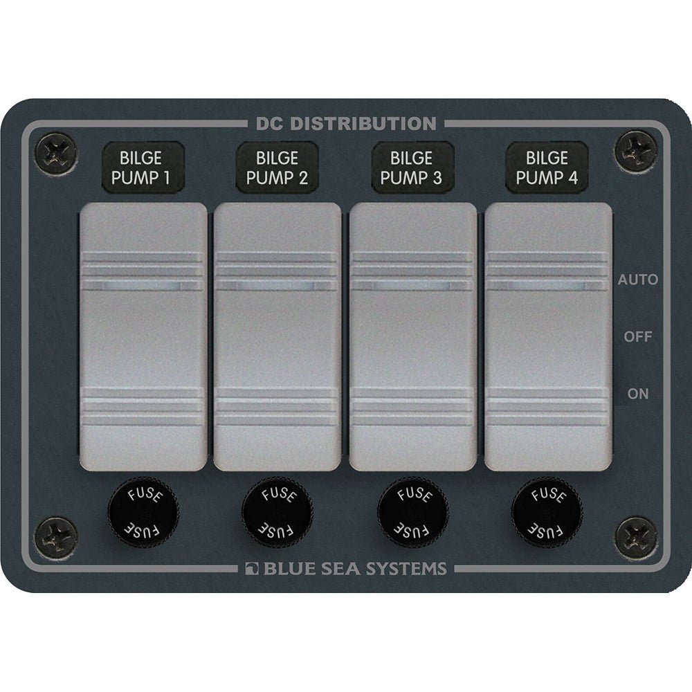 Blue Sea 8666 Contura 4 Bilge Pump Control Panel - CW94479 - Avanquil