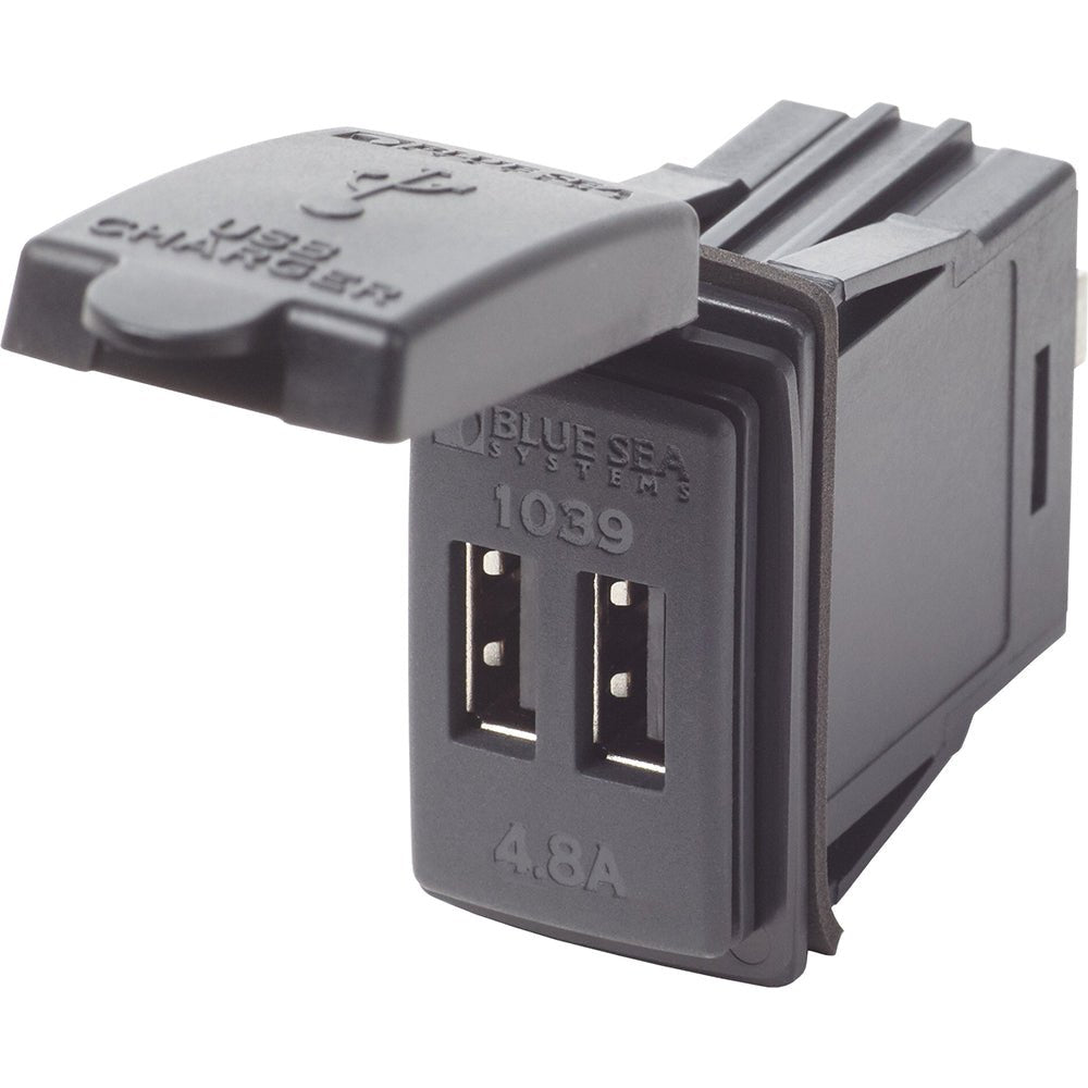 Blue Sea Dual USB Charger - 24V Contura Mount - 1039 - CW54608 - Avanquil
