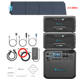 Bluetti AC200MAX + Optional B300 Batteries + Solar Panels Complete Solar Generator Kit - BP-AC200Max+B300[2]+PV200[2]+RS-30102 - Avanquil
