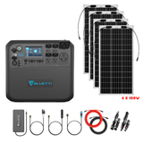 Bluetti AC200MAX + Optional B300 Batteries + Solar Panels Complete Solar Generator Kit - BP-AC200Max+RS-F100[4]+RS-30102-T2 - Avanquil