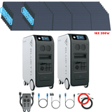 Bluetti [DUAL] EP500 PRO 6,000W 10,200Wh + Solar Panels Complete Solar Generator Kit - BP-EP500PRO[2]+BP-P030A+PV200[16]+RS-50102[4] - Avanquil