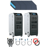 Bluetti [DUAL] EP500 PRO 6,000W 10,200Wh + Solar Panels Complete Solar Generator Kit - BP-EP500PRO[2]+BP-P030A+PV200[20]+RS-50102[4] - Avanquil