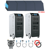 Bluetti [DUAL] EP500 PRO 6,000W 10,200Wh + Solar Panels Complete Solar Generator Kit - BP-EP500PRO[2]+BP-P030A+PV200[4]+RS-50102[2] - Avanquil