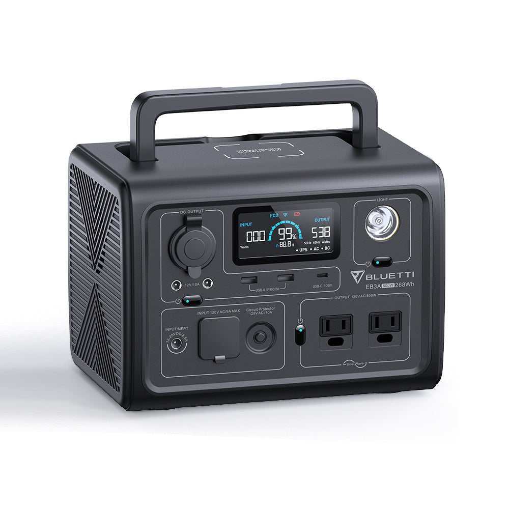 Bluetti EB3A Portable Power Station | 600W 268Wh - BP-EB3A - Avanquil