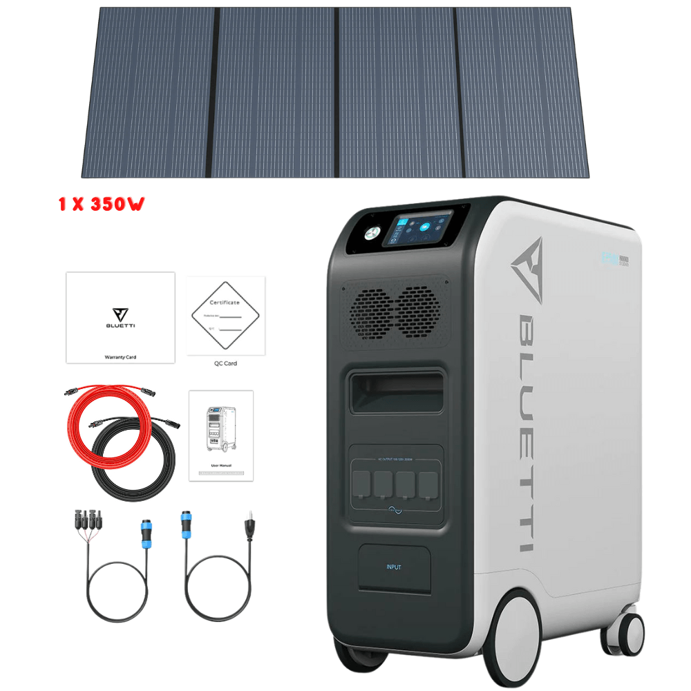 Bluetti EP500 2,000W 5,100Wh + Solar Panels Complete Solar Generator Kit - BP-EP500+PV350+RS-50102 - Avanquil