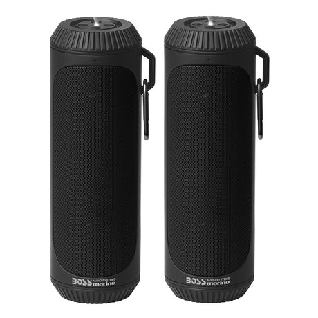 Boss Audio Bolt Marine Bluetooth® Portable Speaker System w/Flashlight - Pair - Black - BOLTBLK - CW77206 - Avanquil