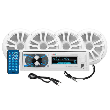 Boss Audio MCK632WB.64 Package AM/FM Digital Media Receiver; 2 Pairs of 6.5" Speakers & Antenna - CW67708 - Avanquil