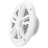 Boss Audio MR6W 6.5" Dual Cone Marine Coaxial Speaker (Pair) - 180W - White - CW54594 - Avanquil