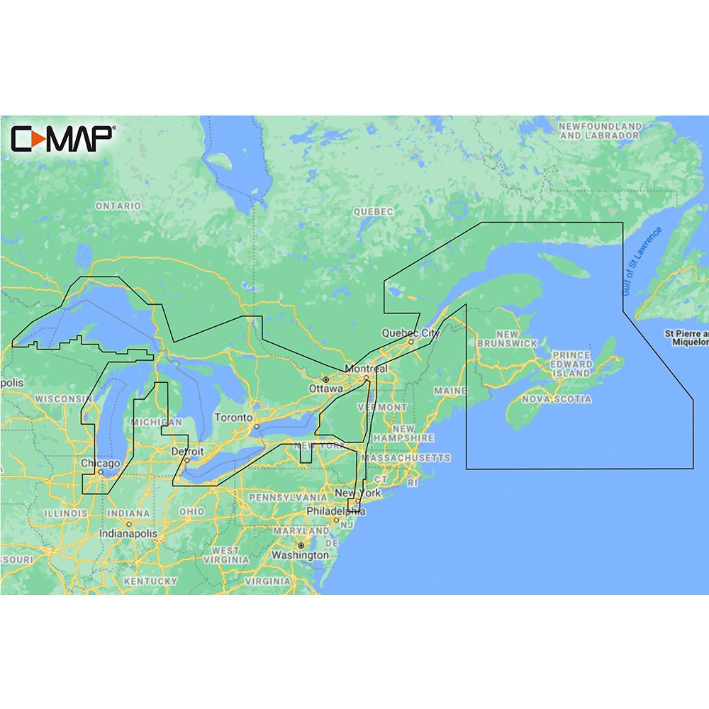 C-MAP M-NA-Y201-MS Great Lakes To Nova Scotia REVEAL™ Coastal Chart - CW87524 - Avanquil