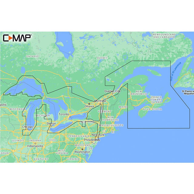 C-MAP M-NA-Y201-MS Great Lakes To Nova Scotia REVEAL™ Coastal Chart - CW87524 - Avanquil