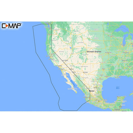 C-MAP M-NA-Y206-MS West Coast & Baja California REVEAL™ Coastal Chart - Does NOT contain Hawaii - CW87530 - Avanquil