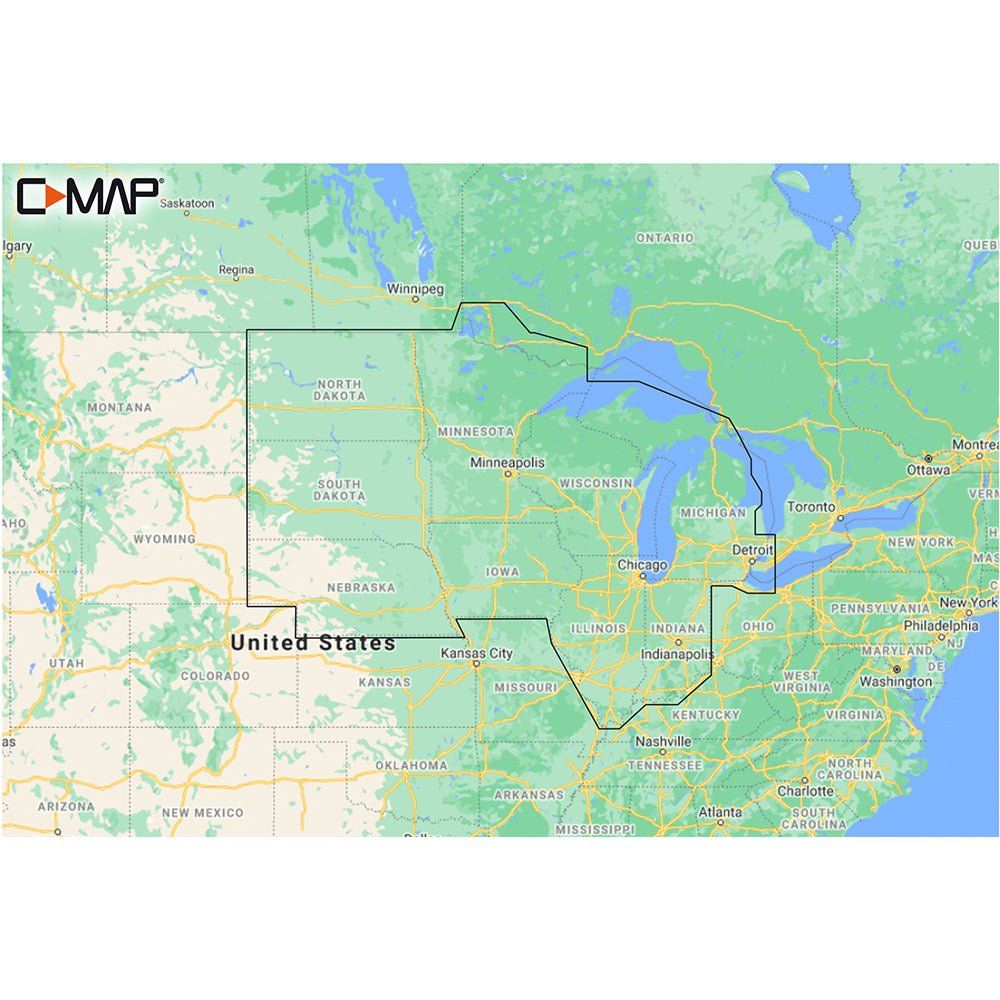 C-MAP M-NA-Y212-MS US Lakes North Central REVEAL™ Inland Chart - CW87547 - Avanquil