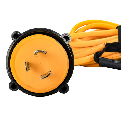 Camco 30 Amp Power Grip Marine Extension Cord - 50' M-Locking/F-Locking Adapter - 55613 - CW80748 - Avanquil