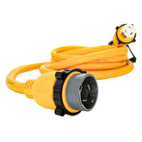 Camco 50 Amp Power Grip Marine Extension Cord - 25' M-Locking/F-Locking Adapter - 55621 - CW80753 - Avanquil