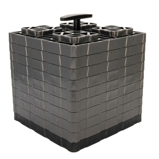 Camco FasTen Leveling Blocks XL w/T-Handle - 2x2 - Grey *10-Pack - 44527 - CW93897 - Avanquil
