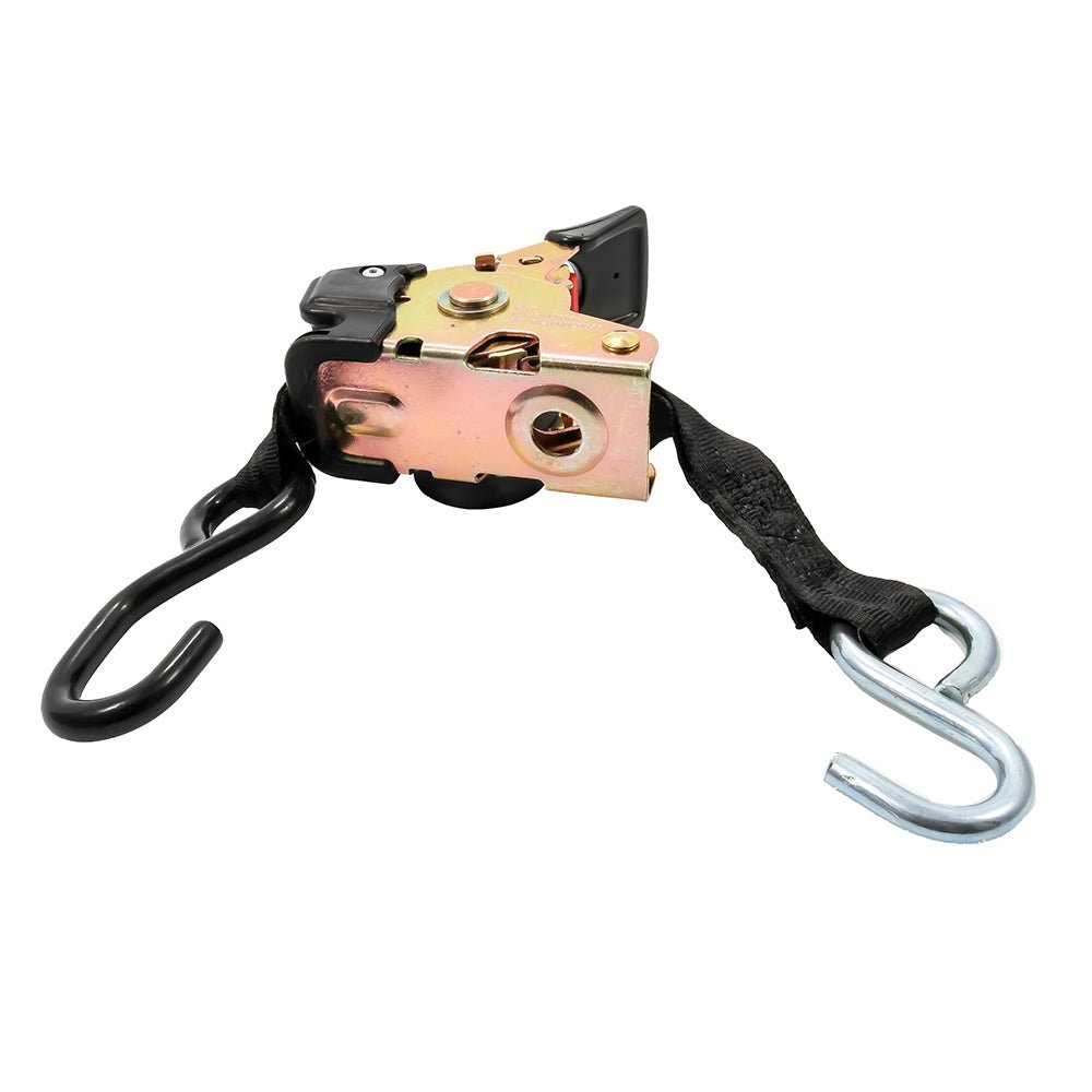 Camco Retractable Tie Down Straps - 1" Width 6' Dual Hooks - 50033 - CW80761 - Avanquil
