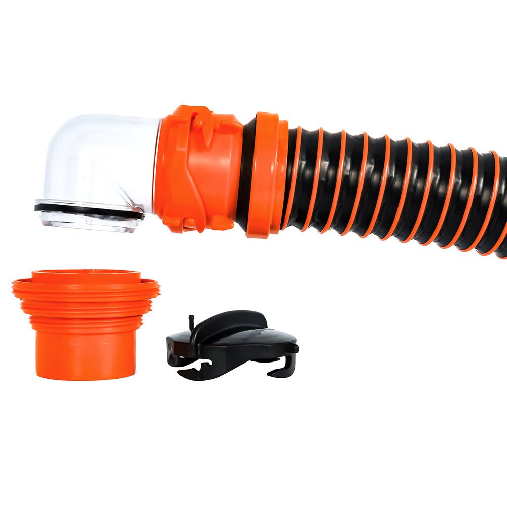Camco RhinoEXTREME 20' Sewer Hose Kit w/4 In 1 Elbow Caps - 39867 - CW93935 - Avanquil