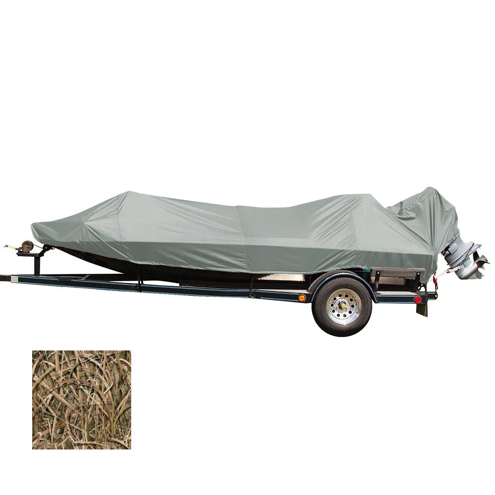 Carver Performance Poly-Guard Styled-to-Fit Boat Cover f/17.5' Jon Style Bass Boats - Shadow Grass - 77817C-SG - CW81958 - Avanquil