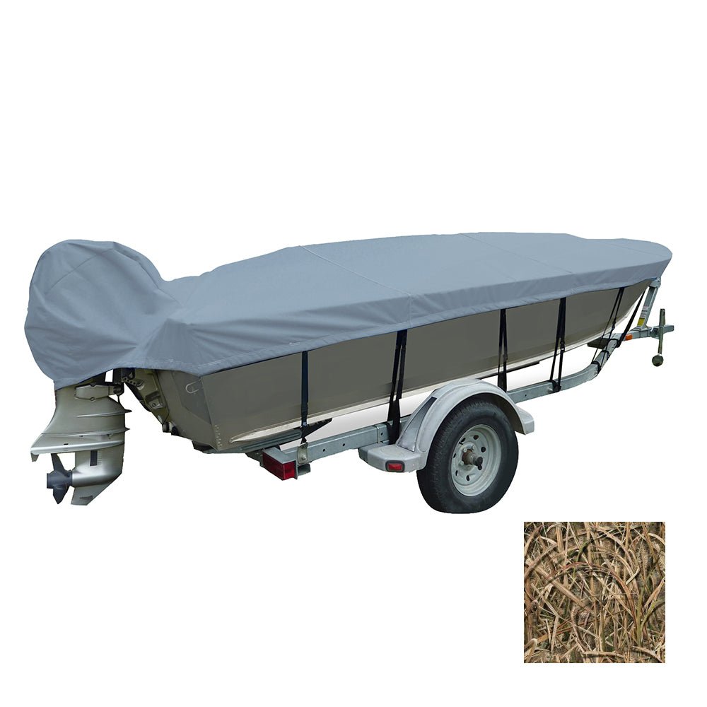 Carver Performance Poly-Guard Wide Series Styled-to-Fit Boat Cover f/13.5' V-Hull Fishing Boats - Shadow Grass - 71113C-SG - CW81793 - Avanquil