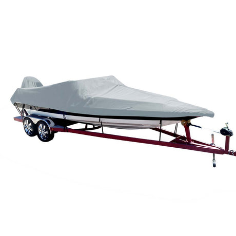 Carver Poly-Flex II Styled-to-Fit Boat Cover f/16.5' Ski Boats with Low Profile Windshield - Grey - 74016F-10 - CW91040 - Avanquil