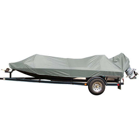 Carver Poly-Flex II Styled-to-Fit Boat Cover f/17.5' Jon Style Bass Boats - Grey - 77817F-10 - CW91157 - Avanquil