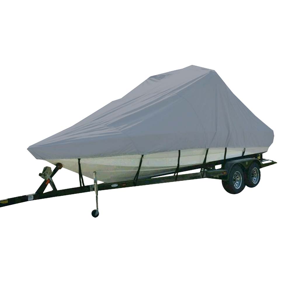 Carver Sun-DURA® Specialty Boat Cover f/19.5' Inboard Tournament Ski Boats w/Tower & Swim Platform - Grey - 81119S-11 - CW91192 - Avanquil