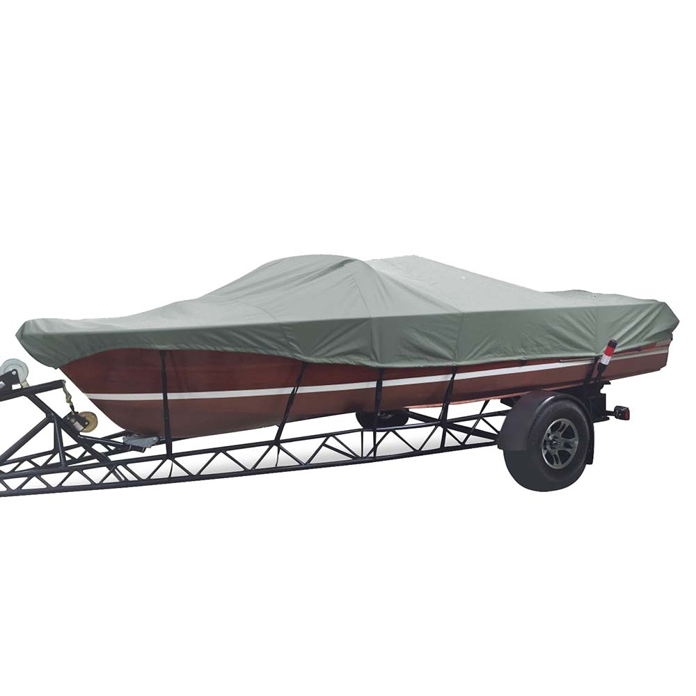 Carver Sun-DURA® Styled-to-Fit Boat Cover f/18.5' Tournament Ski Boats - Grey - 74099S-11 - CW91057 - Avanquil