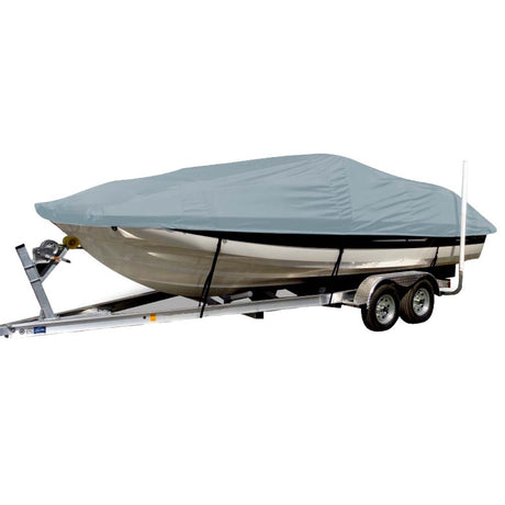Carver Sun-DURA® Styled-to-Fit Boat Cover f/22.5' Sterndrive Deck Boats w/Low Rails - Grey - 75122S-11 - CW91095 - Avanquil