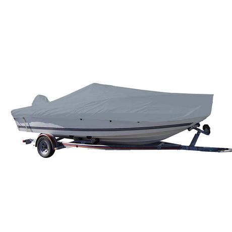 Carver Sun-DURA® Styled-to-Fit Boat Cover f/24.5' V-Hull Center Console Fishing Boat - Grey - 70024S-11 - CW90916 - Avanquil
