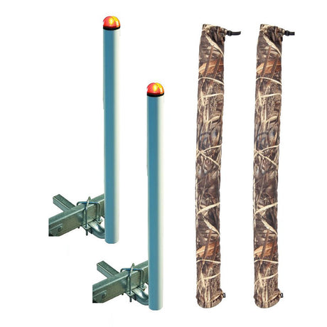 C.E. Smith 40" Post Guide-On w/L.E.D. Posts & Camo Wet Lands Post Guide-On Pads - 27740-902 - CW97798 - Avanquil