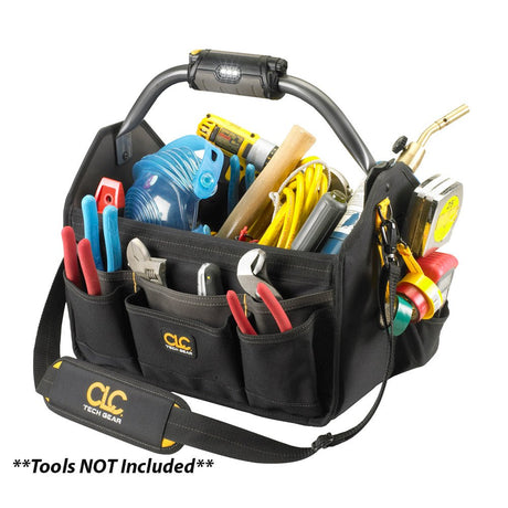 CLC L234 Tech Gear LED Lighted Handle Open Top Tool Carrier - 15" - CW46912 - Avanquil